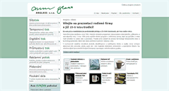 Desktop Screenshot of anglass.cz